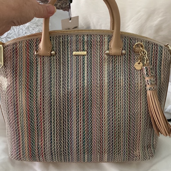 NWT Brahmin Duxbury Satchel Multi Cardenas leather - Picture 6 of 7